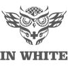 in white