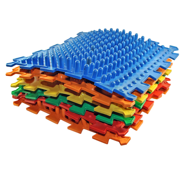Ортопедический массажный коврик Пазлы Микс 6 элементов