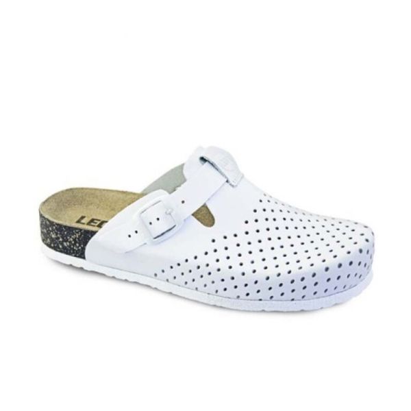 Жіночі тапочки сабо Leon 4250 білий Жіночі тапочки сабо Leon 4250 білий