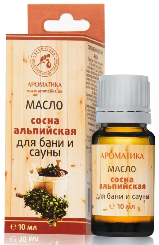 Олія для лазні та сауни «Сосна альпійська» 10 мл Ароматика