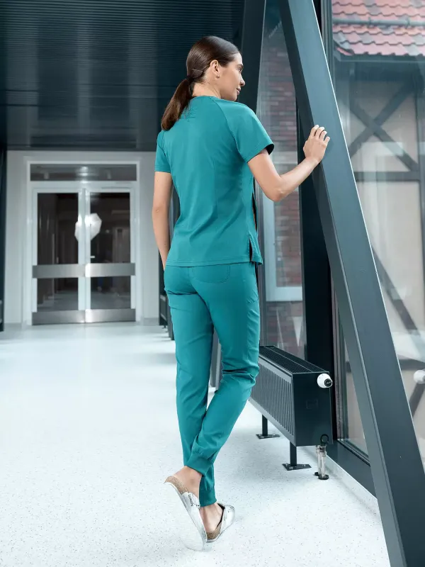 Ника Женский Медицинский Костюм цвет Бриллиантовый зеленый