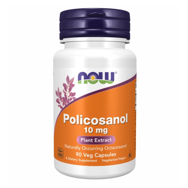 NOW Policosanol 10 мг – контроль холестерину на основі рослинного воску - 90 veg caps NOW Policosanol 10 мг – контроль холестерину на основі рослинного воску - 90 veg caps