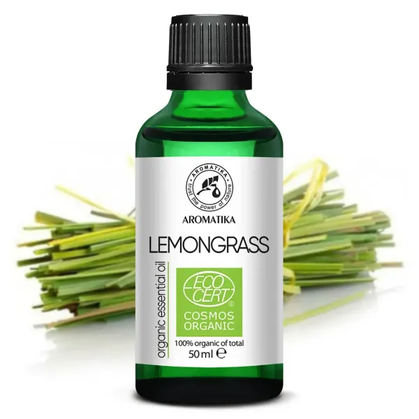 Ефірна олія органічна ECOCERT лемонграсу 50 мл Ароматика