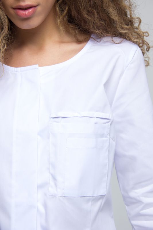 Медицинский халат 107 цвет белый