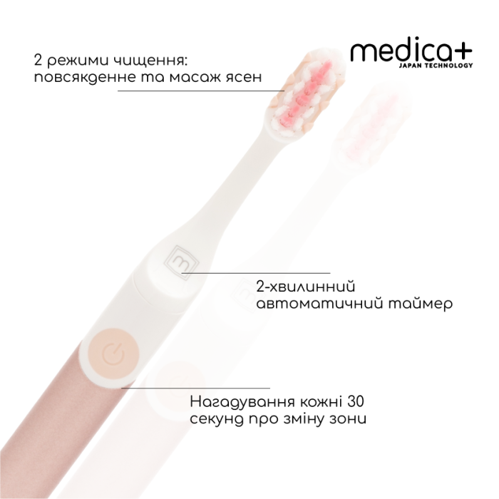 Звуковая зубная щетка Medica+ ProBrush 7.0 Compact Pink