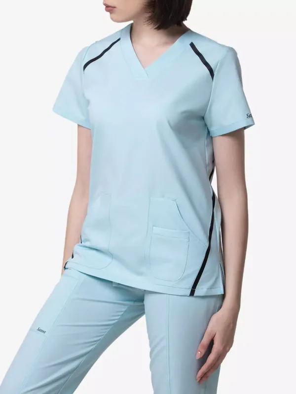 Амур Медицинский Костюм цвет голубой