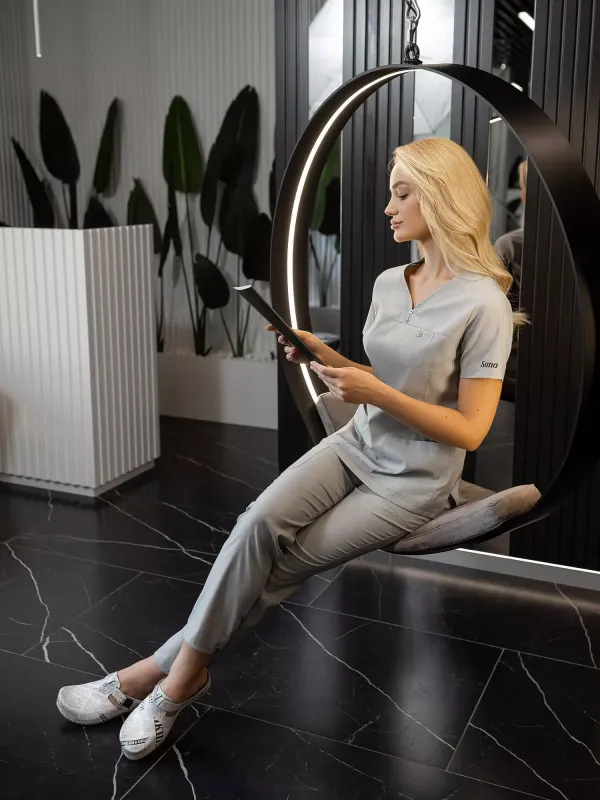 Тони Медицинский Костюм цвет туман