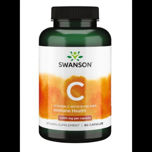 Swanson Vitamin C 1000 мг з шипшиною – Максимальний імунозахист та антиоксидантна дія - 90 caps Swanson Vitamin C 1000 мг з шипшиною – Максимальний імунозахист та антиоксидантна дія - 90 caps