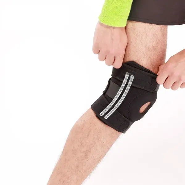 Наколінник з еластичними ребрами жорсткості – ортопедичний бандаж для коліна