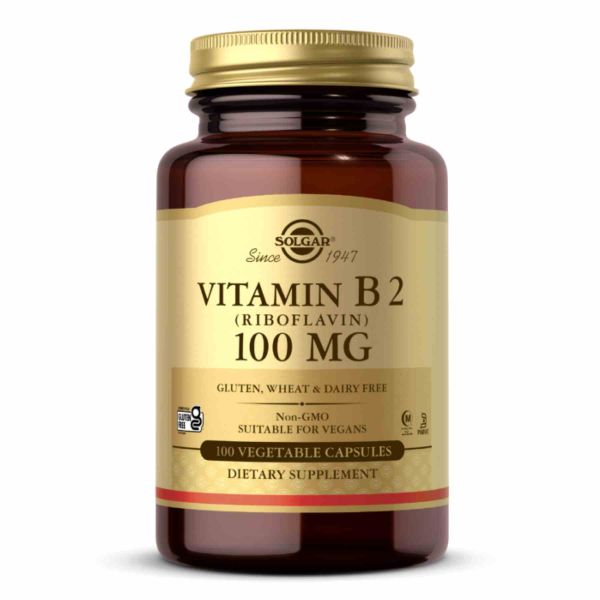 Vitamin B2 100mg (Riboflavin) - 100 Vcaps Vitamin B2 100mg (Riboflavin) - 100 Vcaps