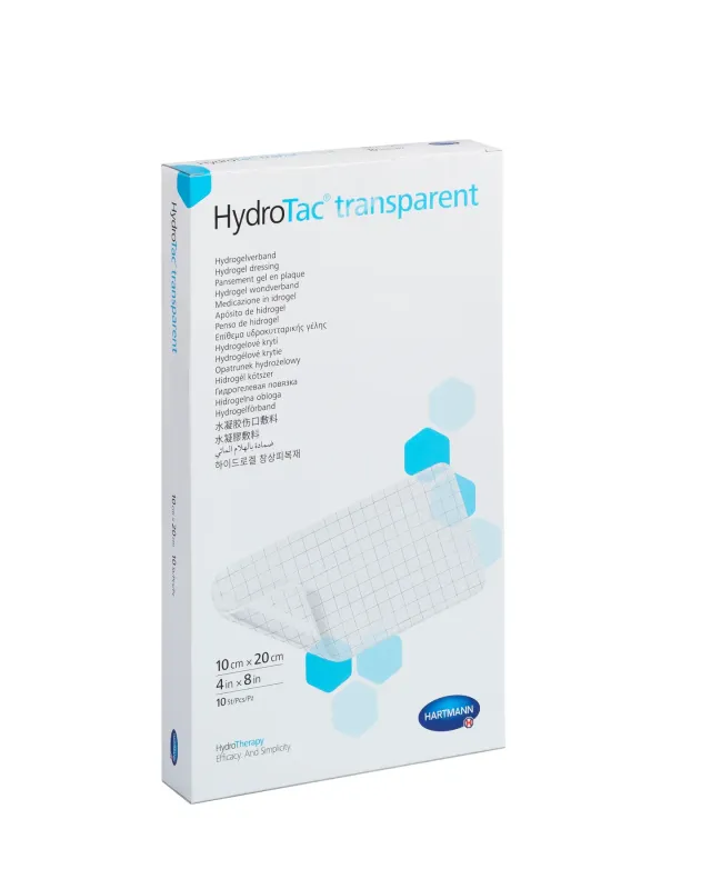 Пов`язка гідрогелева HydroTac® transparent / ГідроТак транспарент 10см x 20см 1шт