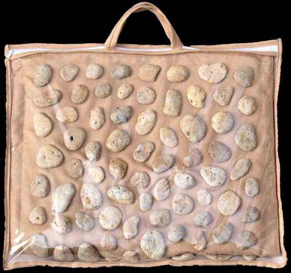 Коврик массажный "Натуральная галька" "Soft" 74х44см