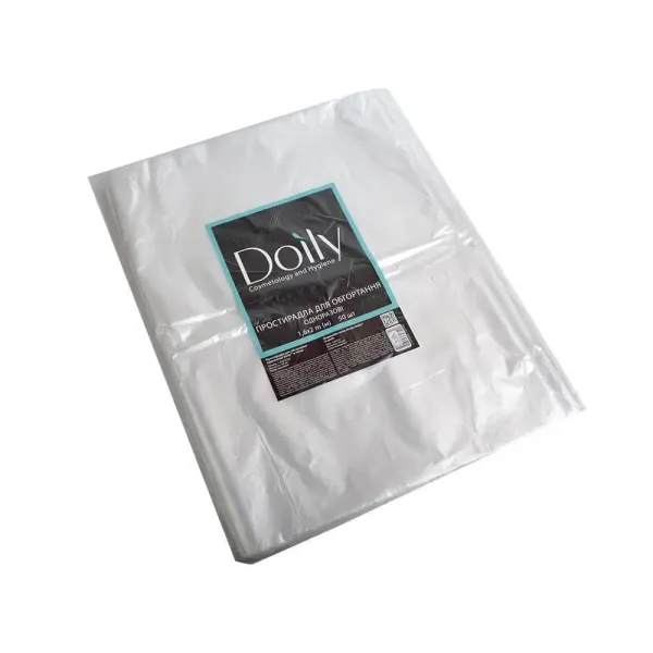 Простынь для обертывания Doily, 1.6х2 м, полиэтилен, 50 шт  Простынь для обертывания Doily, 1.6х2 м, полиэтилен, 50 шт