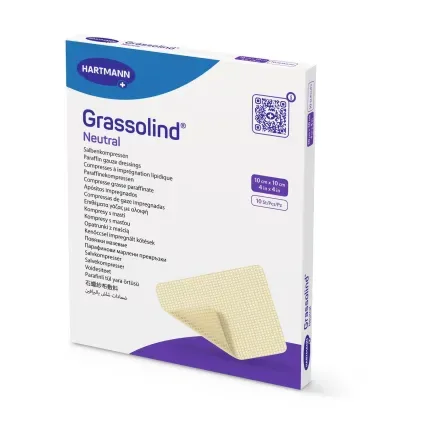 Повязка атравматическая мазевая Grassolind® neutral / Гразолинд нейтрал 10см х 10см 1шт Повязка атравматическая мазевая Grassolind® neutral / Гразолинд нейтрал 10см х 10см 1шт