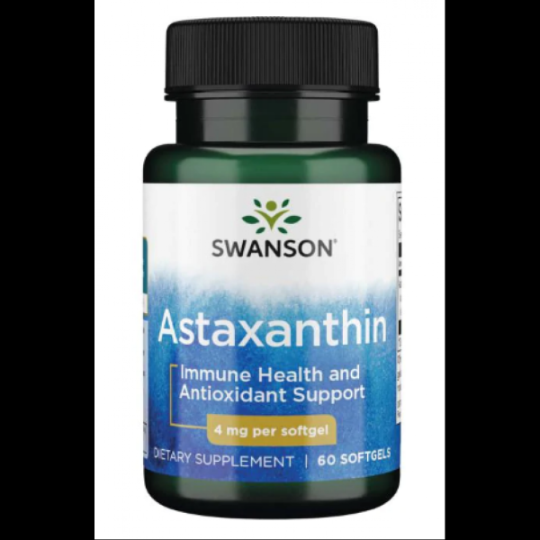 Астаксантин,Swanson, Astaxanthin 4mg - 60caps — Антиоксидант для здоровья глаз и кожи Астаксантин,Swanson, Astaxanthin 4mg - 60caps — Антиоксидант для здоровья глаз и кожи