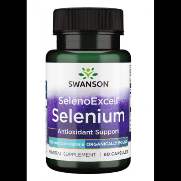 Swanson SelenoExcell – Селен для поддержки простаты, сердца и клеточной защиты 200mcg - 60caps Swanson SelenoExcell – Селен для поддержки простаты, сердца и клеточной защиты 200mcg - 60caps