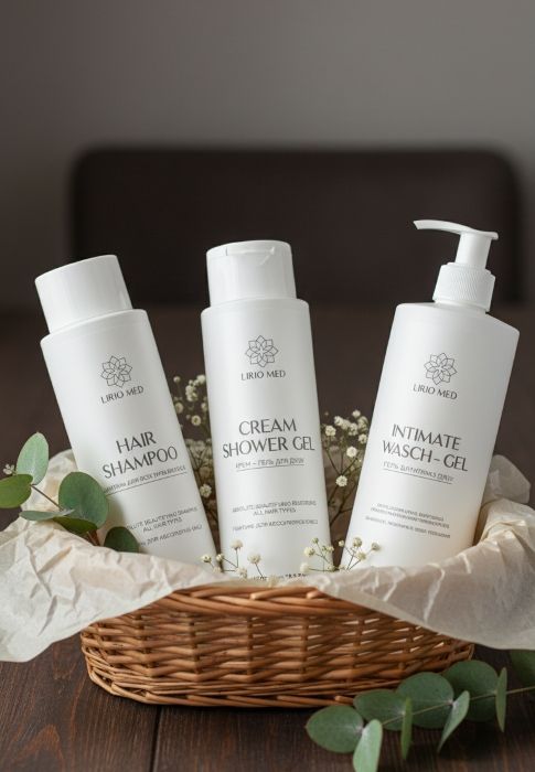 Комплект профессиональных средств по уходу за телом и волосами LirioMed 
