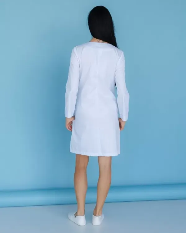 Женский медицинский халат Жаклин цвет белый