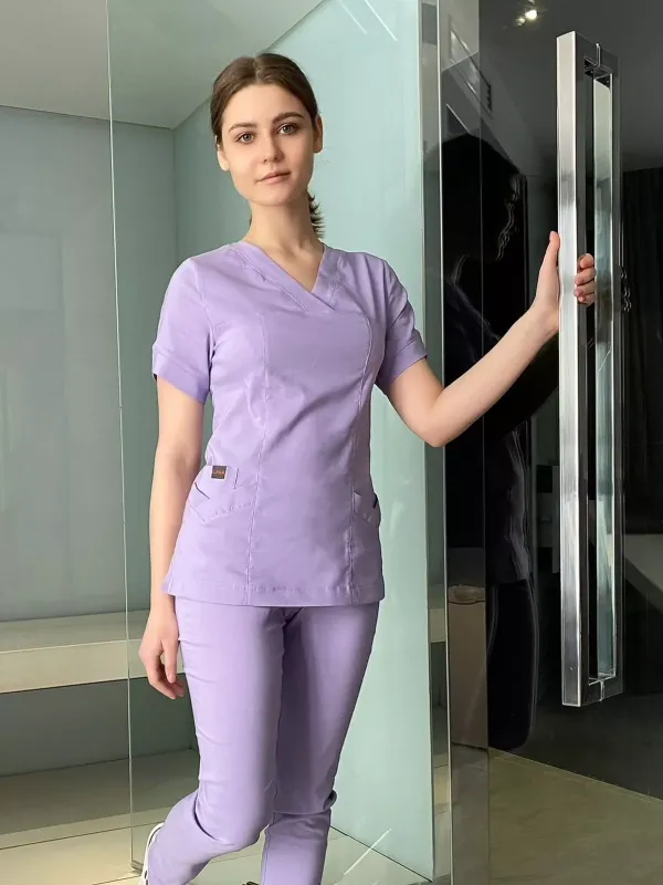 Ластик Жіночий Медичний Костюм колір Фіалковий гіацинт