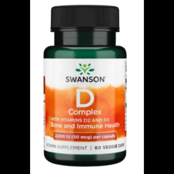 Swanson Vitamin D3 – Вітамін D для імунітету, кісток і щоденної профілактики 2000iu(50mcg) - 60caps Swanson Vitamin D3 – Вітамін D для імунітету, кісток і щоденної профілактики 2000iu(50mcg) - 60caps