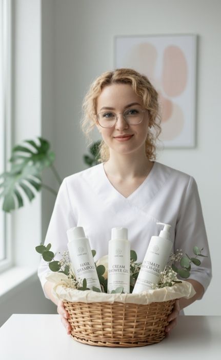 Комплект професійних засобів для догляду за тілом та волоссям LirioMed  Комплект професійних засобів для догляду за тілом та волоссям LirioMed