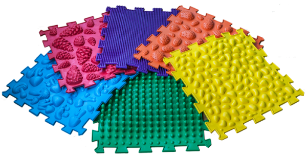 Ортопедический массажный коврик "Мега Микс" 24 элементов