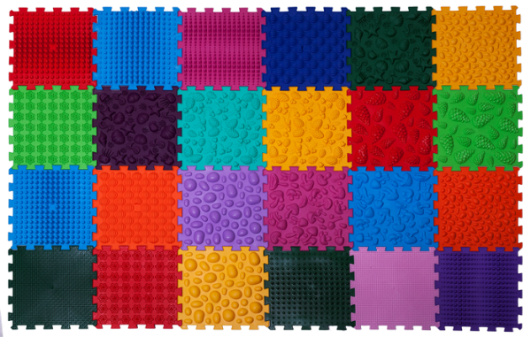 Ортопедический массажный коврик "Мега Микс" 24 элементов