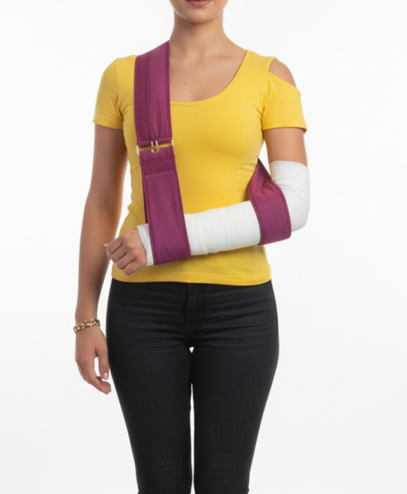 Ремінь для підтримки загіпсованої руки, альтернатива косинці, м’який, регульований, гіпоалергенний.