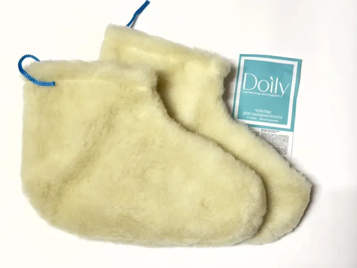 Сапоги многоразовые для парафинотерапии Doily (1 пара/пач.) из искусственного меха