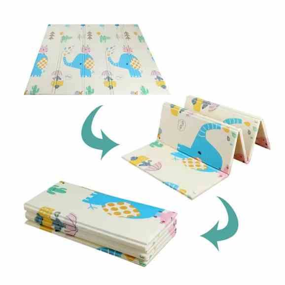 Детский развивающий коврик двусторонний 180х200 см складной.