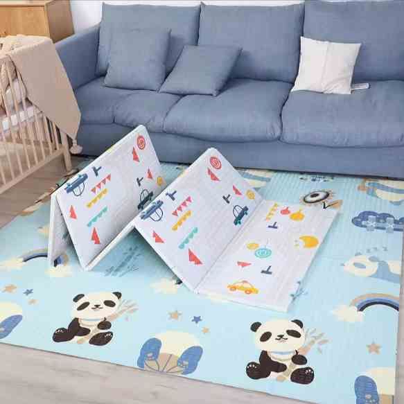 Детский развивающий коврик двусторонний 180х200 см складной.