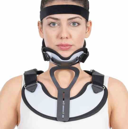 Ортез для фіксації шийного та грудного відділів хребта Minerva посилений короткий W114