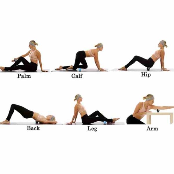 Твердый массажный мяч для триггерных точек 12,5 см 13x13 см