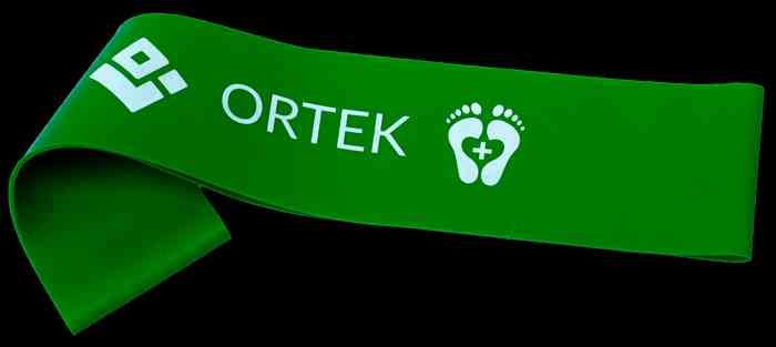 Фитнес резинка для тренировки стоп Ortek 25 см  5x25 см - размер Легкий