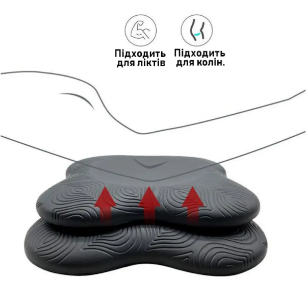 Подставки под колено и локоть Нескользящие коврки для йоги и фитнеса. Пара 20x20 см