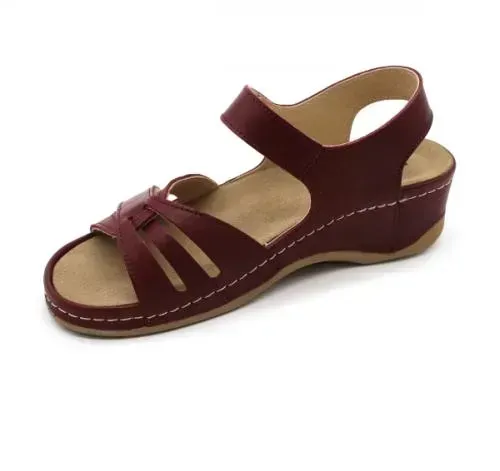 Сандалії LEON 2021 бордо