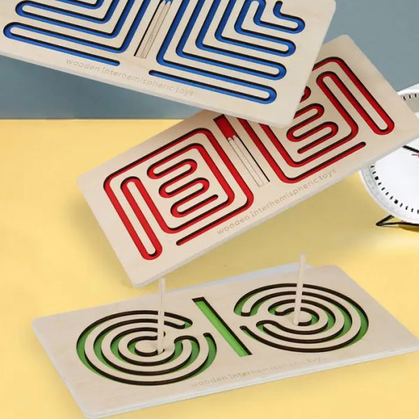 Деревянная межполушарная доска "Круг" 16x31 см