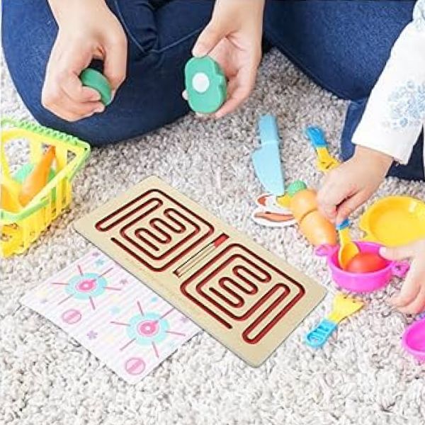 Деревянная межполушарная доска "Квадрат" 16x31 см