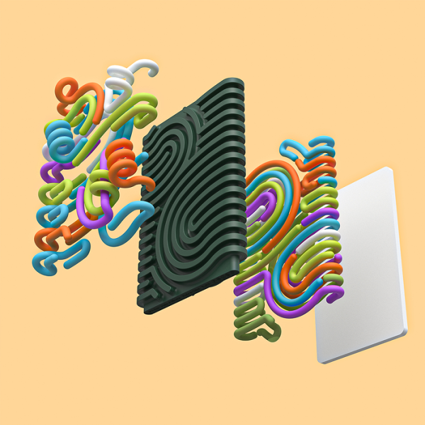 Сенсорная доска с 3D-лабиринтом  17x20 см