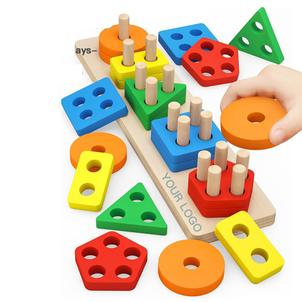 Сортер Фигуры Деревянная игрушка Монтессори 22x32 см