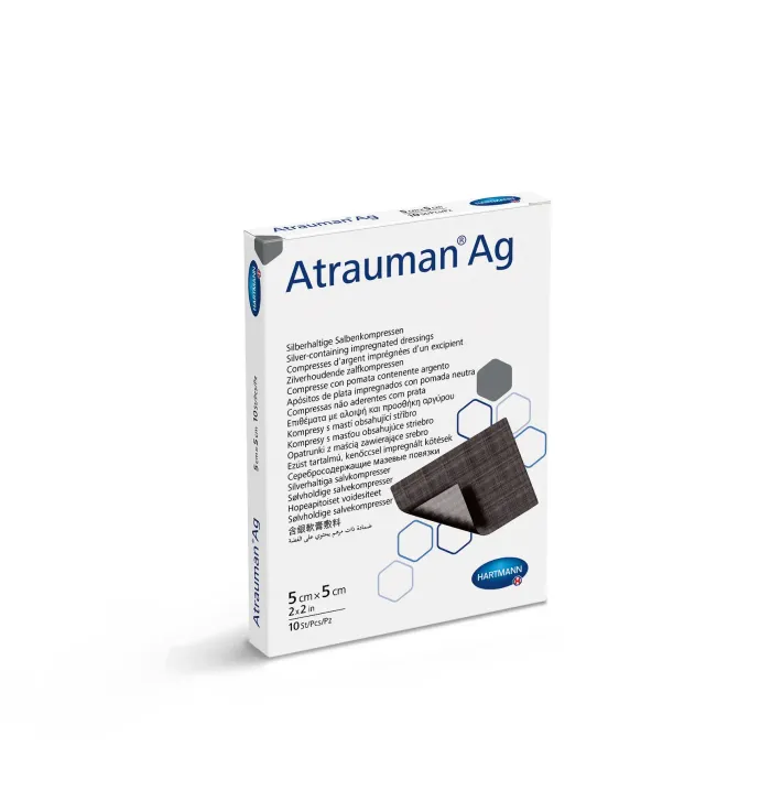 Повязки, пропитанные серебром Atrauman Ag / Атрауман Аг 5см х 5см Стоимость за 1 шт