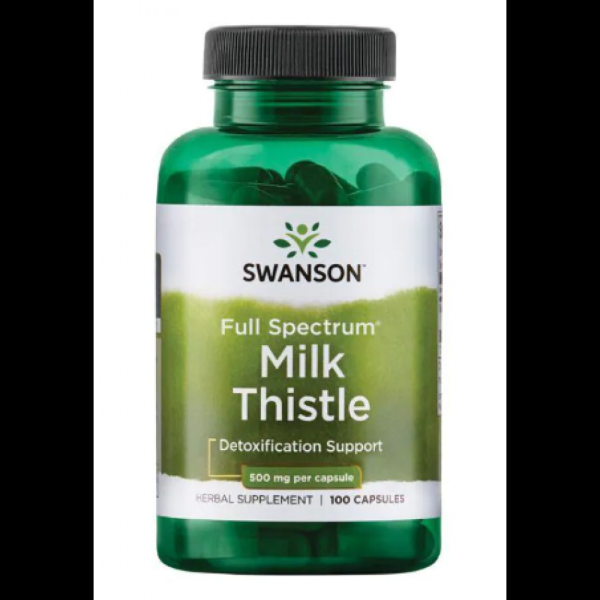 Swanson Milk Thistle – Розторопша для підтримки печінки, детоксикації та клітинного захисту 500 мг- 100caps Swanson Milk Thistle – Розторопша для підтримки печінки, детоксикації та клітинного захисту 500 мг- 100caps