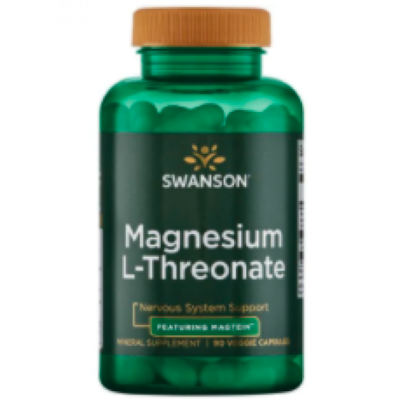 Swanson, L-треонат магния, Magnesium L-Theonate - 90veg caps Swanson, L-треонат магния, Magnesium L-Theonate - 90veg caps