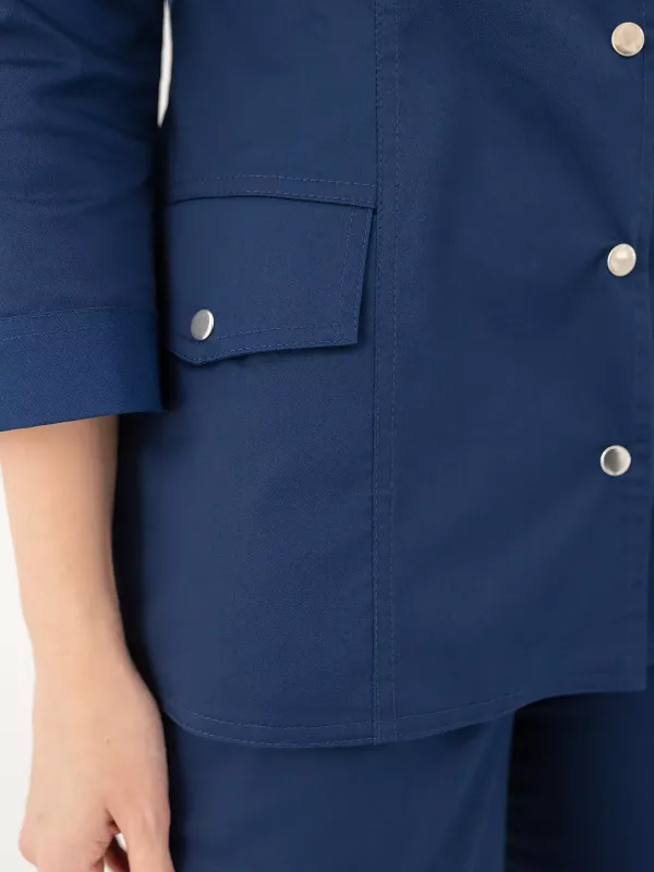 Ясмин Медицинский Костюм цвет темнол синий