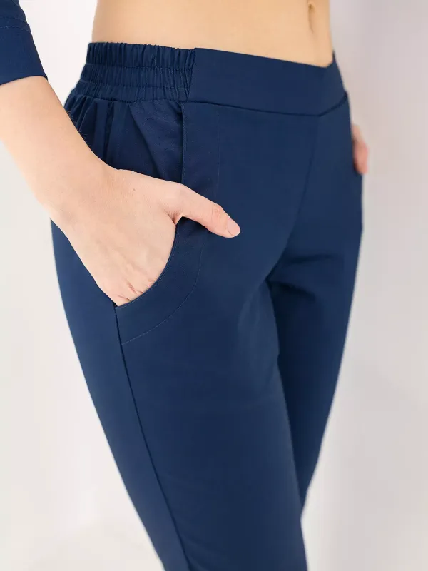 Ясмин Медицинский Костюм цвет темнол синий