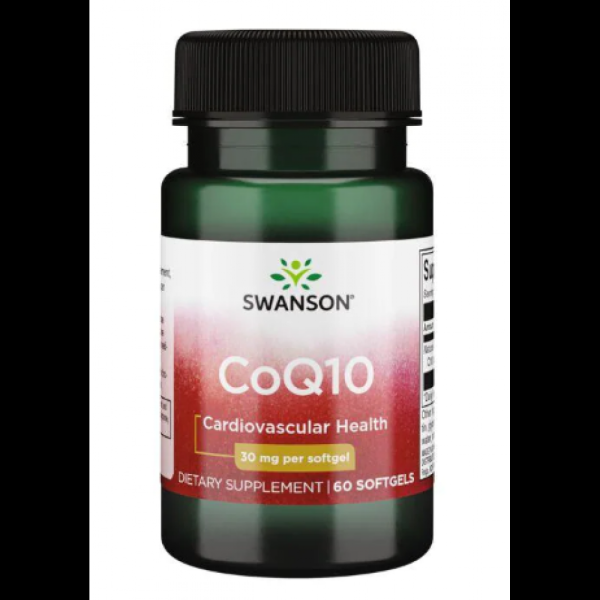Swanson CoQ10 30 мг – Коензим Q10 для серцево-судинної підтримки та клітинної енергії 30мг - 60caps Swanson CoQ10 30 мг – Коензим Q10 для серцево-судинної підтримки та клітинної енергії 30мг - 60caps