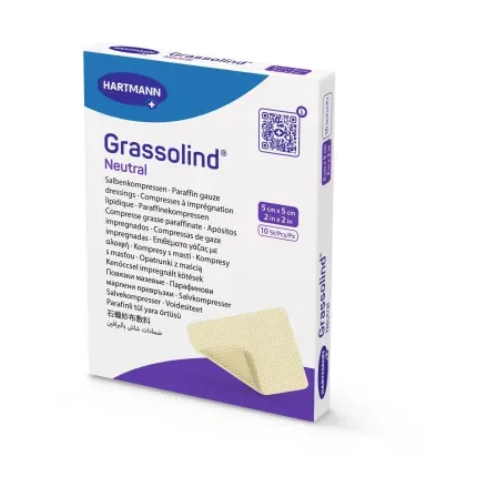 Пов'язка атравматична мазева Grassolind® neutral / Гразолінд нейтрал 5см х 5см 1шт Пов'язка атравматична мазева Grassolind® neutral / Гразолінд нейтрал 5см х 5см 1шт