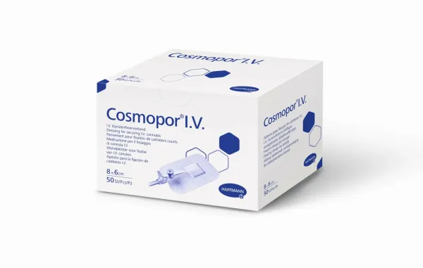 Повязка пластырная для фиксации канюль Cosmopor® I.V. / Космопор Ай.Ви. 8см х 6см 1шт Повязка пластырная для фиксации канюль Cosmopor® I.V. / Космопор Ай.Ви. 8см х 6см 1шт