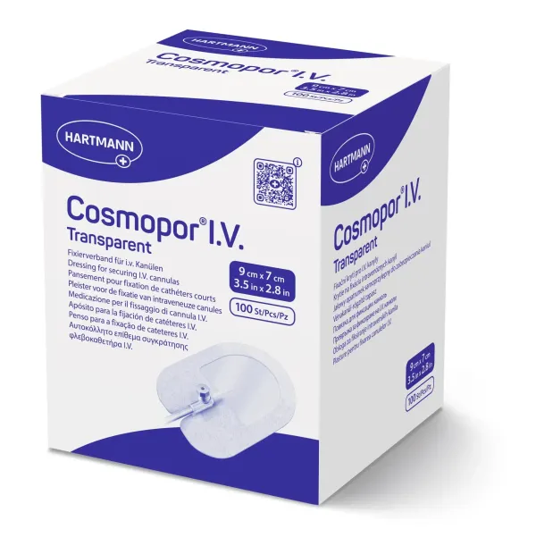 Пленочная повязка для фиксации канюль Hydrofilm® I.V. / Гидрофилм Ай.Ви. 9см х 7см 1шт Пленочная повязка для фиксации канюль Hydrofilm® I.V. / Гидрофилм Ай.Ви. 9см х 7см 1шт