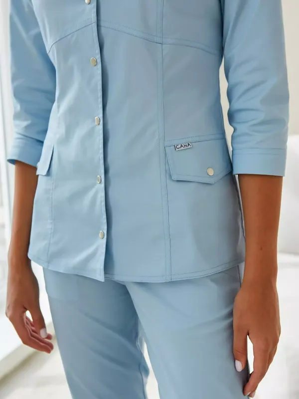 Ясмин Медицинский Костюм цвет голубой